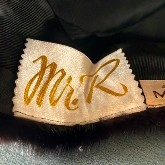 Vintage Black Mink Hat, from the 60’s - Picture 8 of 15